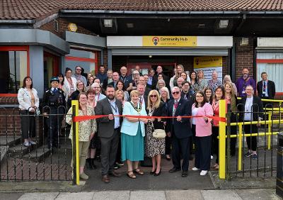 The Mayor of St Helens Borough opening the new South Community Hub