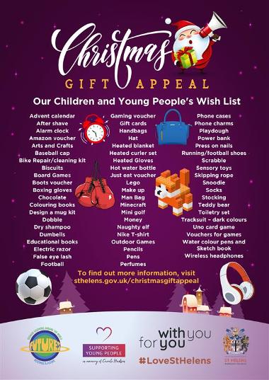 Christmas Gift Appeal Wish List