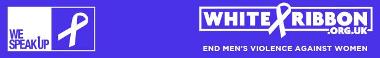 Efooter sized image "End men's violence against women"