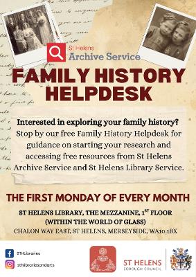 Family History Helpdesk Poster