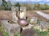 Breaking the Mould Sculpture - Artwork commissioned by Groundwork Trust overlooking biodiversity-rich wetland scrapes.