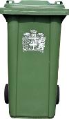 Green Bin (White Background)