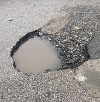 Actionable pothole image